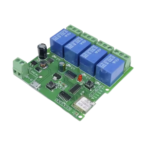 Módulo de Relé Wifi de 4 Canales, DC 12V 24V, DC 5V-32V, Interruptor de Control Remoto Inalámbrico con Autobloqueo, Aplicación Móvil para Hogar Inteligente - Product Image 1