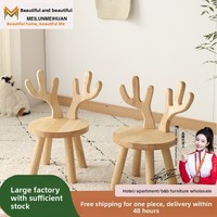 Petit tabouret en bois massif de style nordique, chaise à dossier pour la maison, tabouret pour enfant, repose-pieds pour changer de chaussures, tabouret bas pour la maison, Chine