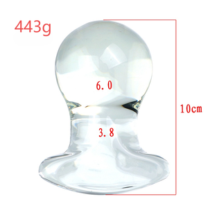 Serie di Plug Anali in Vetro Trasparente Impermeabile da 6,0 cm di Diametro per Gioco Anale Femminile, Espansione della Cavità Posteriore, Auto-Piacere Sessuale - Product Image 4