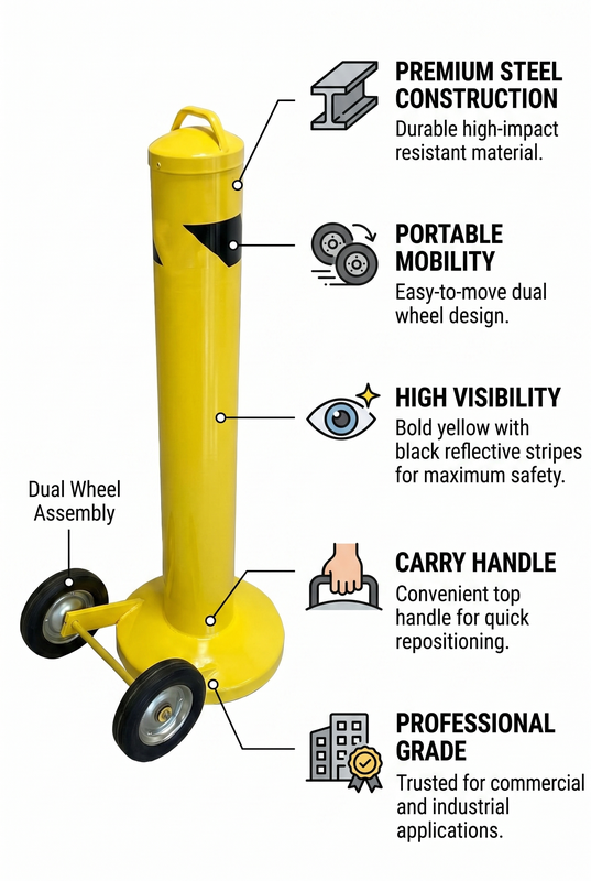 New Poly Urethane Wheel Chock Safety