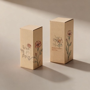 Caja de Cartón Cuadrada Biodegradable con Logotipo Personalizado, Caja de Regalo de Papel para Perfumes y Productos para el Cuidado de la Piel - Product Image 1