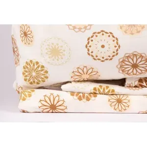 Juego de Sábanas de Franela de Primavera, Doble, 4 Piezas, Estampado Floral, Ropa de Cama Moderna para el Hogar - Product Image 4