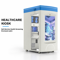 Kiosque de santé en libre-service DK avec intégration API de télémédecine, surveillance des signes vitaux, modèle sur pied en acier laminé à froid