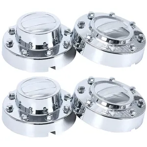 2 * Front & 2 * Hinterrad-Mittel kappe für 2011-auf Dodge Ram 3500 1-Tonnen-Dually Alcoa Alloy Chrome Center Hub Cap PQY-CAP06