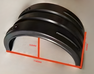 カスタマイズ可能 プラスチック製 シングルタイヤ フェンダー トラック・トレーラー用 汎用マッドガード - Product Image 2