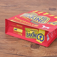 Sachet personnalisé en aluminium à 8 soudures latérales pour aliments pour animaux de compagnie, refermable avec fermeture éclair, anti-lumière, anti-humidité, pochette verticale pour friandises pour chiens et chats
