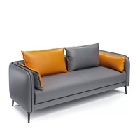 Canapé en cuir de luxe simple, double ou triple, vente en gros d'usine, nouveau design pour petits appartements, mobilier de salon moderne