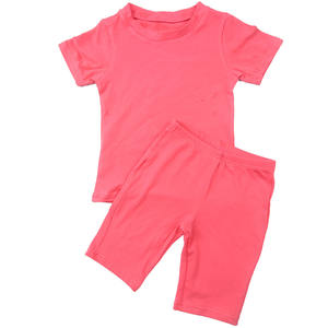 Conjunto de Pantalones Cortos Deportivos de Dos Piezas en 37 Colores Sólidos para Niñas, Ropa de Verano para Niñas Pequeñas, Conjuntos de Ropa Infantil de Boutique - Product Image 4