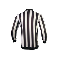 Maillot d'arbitre de hockey sur glace personnalisé imprimé par transfert thermique, en tissu respirant pour adulte. Chemise d'arbitre de hockey sur glace à manches longues 160g.
