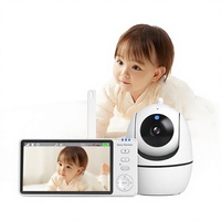 Moniteur pour bébé Anicebb sans WiFi, longue portée 1000 pieds, 720P HD, audio bidirectionnel, signal numérique sécurisé, vision nocturne, berceuse