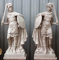 Statue de Poséidon en marbre naturel sculptée à la main avec serpent, taille personnalisable, design occidental traditionnel pour la décoration de la maison et de la villa