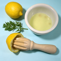 Presse-citron en bois, presse-agrumes et presse-jus manuel, presse-agrumes en bois à bonne prise en main pour citrons, citrons verts et oranges