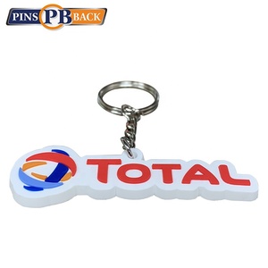 Custom Logo Soft Rubber Keychain New Promotional Gift Product with Carabiner for Marketing & Branding