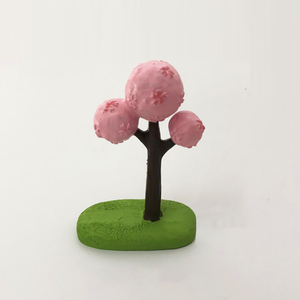 Mini figurines d'arbre en résine faites à la main, motif dessin animé mignon, pour la décoration de la maison, de la voiture et des micro-paysages - Product Image 3