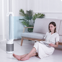 Ventilateur électrique personnalisé 42 pouces moderne puissant secouant la tête moteur à courant continu ventilateur sans lame avec Hepa
