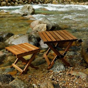 Portable Contemporary Solid Wood Beech Metal Frame <b>Folding</b> Chair Stool-Durable Lightweight Camping Beach Fishing School Outdoor - Product Image 2