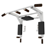 Barre de traction murale multifonctionnelle en acier pour usage domestique, avec barres parallèles et stations de dips, équipement de gym portable
