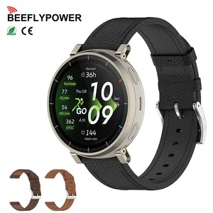 Correas de Repuesto de Cuero Texturizado Premium de Liberación Rápida BEEFLYPOWER de 20 mm y 22 mm para Amazfit <span class=keywords><strong>Bip3</strong></span> Pro, Correa para Galaxy Watch 7 - Product Image 1