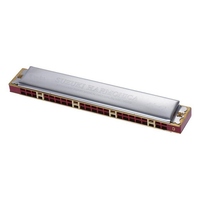 Suzuki Study-24 24 Holes Harmonica Tremolo Key of C with Cleaning Cloth Box Musical Instrument for Beginner Student