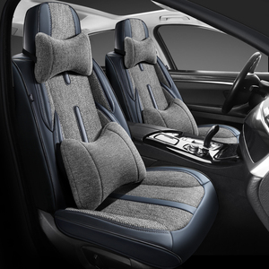 Fundas de Asiento de Coche Forma Femme, Juego Completo, Cuero, Algodón, Lino, Estilo Ejecutivo, Cómodas, Premium, para Mujer, para Todas las Estaciones - Product Image 4