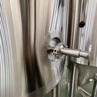 Cuve de Fermentation de Bière Personnalisée de Haute Qualité 100L/200L en Acier Inoxydable à Double Paroi avec Enveloppe de Refroidissement à Cavités, Moteur et Pompe