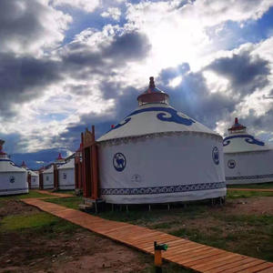 Utdoor-yurts Mongol de lujo para invierno, tienda de yurta Mongol de lona, 5x5m - Product Image 5