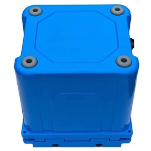 Glacière isotherme portable 33qt en PE rotomoulé, bleue, étanche, avec logo personnalisé pour le camping, la pêche, les voyages et les activités de plein air - Product Image 3