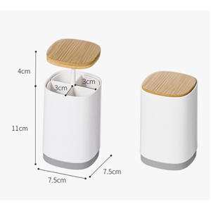 Dispensador Automático de Palillos de Dientes con Estilo de Prensa, Dispensador de Hisopos de Algodón Dividido - Product Image 6