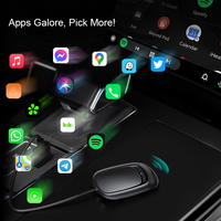 NOUVEAU Adaptateur sans fil CarPlay Android Auto filaire et sans fil 2-en-1 Mini Boîtier AI pour voiture USB Type-C Commande vocale Compatible Audi/VW 1