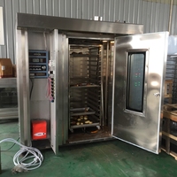 Horno rotatorio de 32 bandejas, precio de Gas, eléctrico, grande, giratorio, para panadería, estante rotatorio, horno a la venta, horneado, pan, panadería, horno Industrial