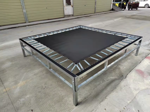 Chất lượng cao <span class=keywords><strong>Trampoline</strong></span> vuông với mạng lưới an toàn bảo vệ cho trẻ em giải trí trong nhà và ngoài trời bằng cách bán trực tiếp nhà máy - Product Image 4