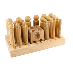 Juego de Punzones de Cúpula SUNTOOLS/STIPL Modelo 294W de Alta Calidad, 24 Piezas, de Madera con Bloque, Herramienta para Hacer Joyas, Precio al por Mayor - Product Image 1