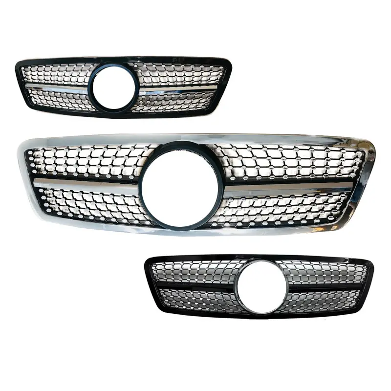 Werkseitige Lieferung W203 Diamond Grille Glossy Front stoßstangen grill für Mercedes Benz C CLASS