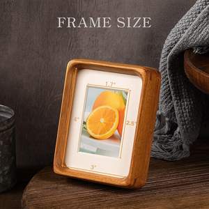 Effen Teakhout 3X4 Fotolijst Schattige Kleine <span class=keywords><strong>2X3</strong></span> Mat Voor Muur Tafelblad Display Familiefoto 'S En Bruiloft Decor Houten Fotolijst - Product Image 3