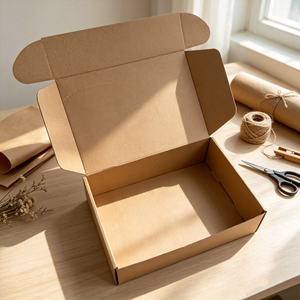 Boîtes d'expédition en papier kraft ondulé en gros, personnalisées avec logo imprimé, pour cosmétiques, soins de la peau, sérums, crèmes solaires, maquillage, cadeaux - Product Image 3