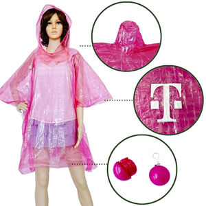 Impermeables Desechables Portátiles <span class=keywords><strong>de</strong></span> Emergencia, Ponchos <span class=keywords><strong>de</strong></span> <span class=keywords><strong>Lluvia</strong></span> con Capucha y Estuche Redondo Adherible - Product Image 3