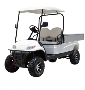 Voiturette de golf 2 places avec boîte de chargement, camion électrique tout-terrain avec batterie au plomb-acide 48v, modèle surélevé - Product Image 2