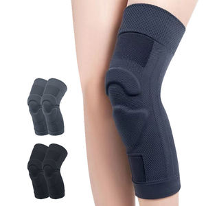 Genouillères de compression en nylon tricoté avec protection à ressort et support en silicone pour le volleyball – Offre Spéciale - Product Image 2