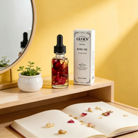 Étiquette personnalisée : Huile essentielle de rose naturelle séchée 60 ml, huile de lavande pour soins corporels et massage, aromathérapie