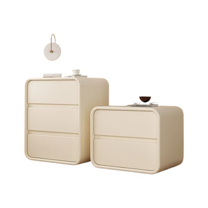 Mesita <span class=keywords><strong>de</strong></span> <span class=keywords><strong>noche</strong></span> <span class=keywords><strong>de</strong></span> madera nórdica estilo moderno Color blanco Simple cálida mesita <span class=keywords><strong>de</strong></span> <span class=keywords><strong>noche</strong></span> con 3 cajones muebles <span class=keywords><strong>de</strong></span> dormitorio exquisitos y pequeños - Product Image 3