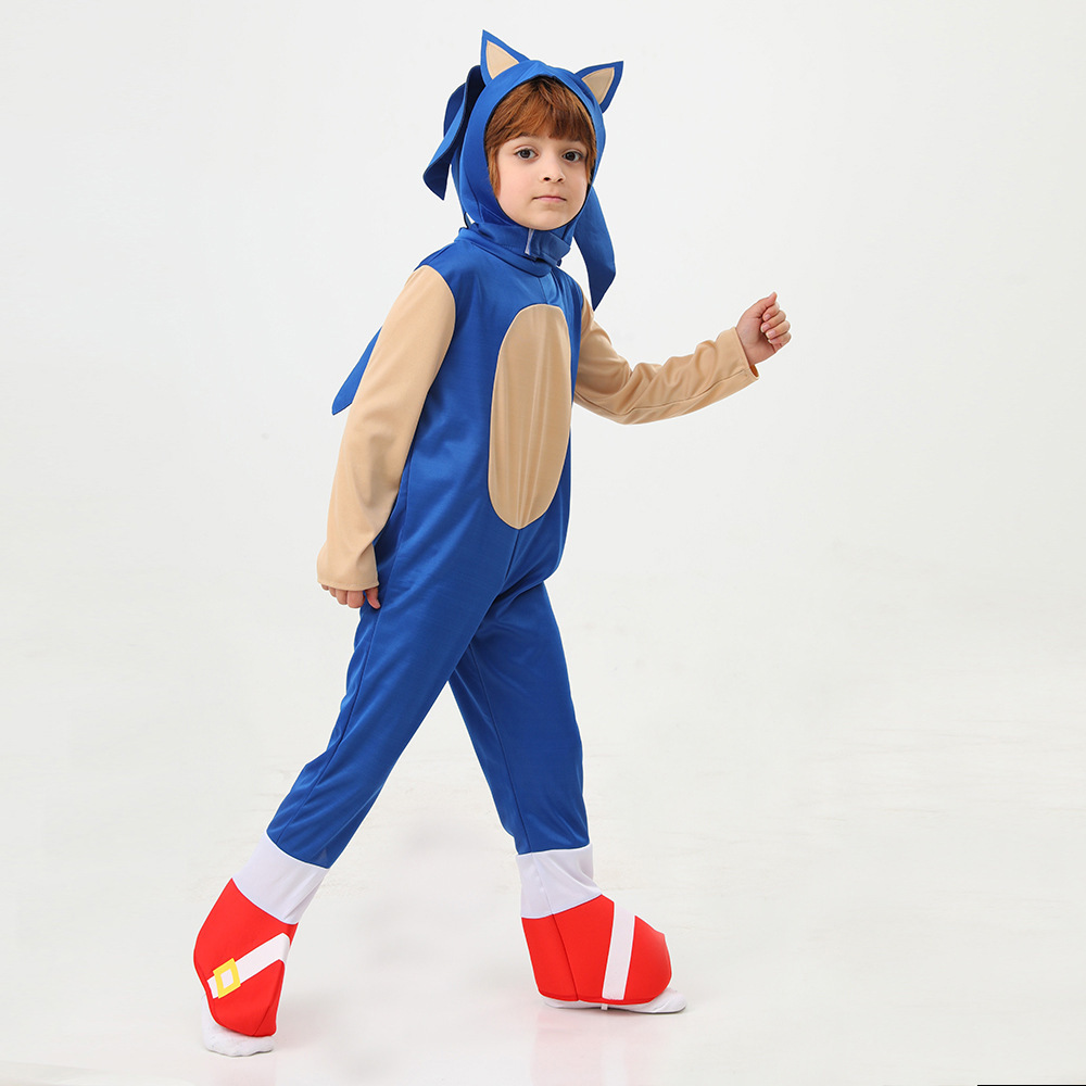 Sonic The Hedgehog Tails Costume For Kids - Official Licensed Boy's Small Jumpsuit - View #2