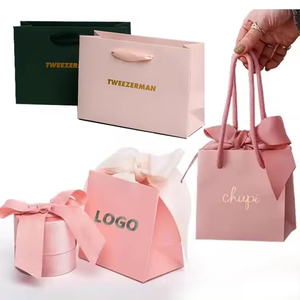 Custom chiusura sacchetti regalo per prodotti per la cura crema scatole di candele borsa con manico <span class=keywords><strong>stin</strong></span> accessori personalizzati - Product Image 3