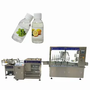 Automatic linear piston bottle 10-500ml commodity for bottle syrup oral liquid filling machine