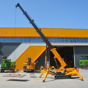 Grue sur chenilles hydraulique télescopique à bras articulé auto-propulsée Changsheng Spider 12 T, double usage huile-électricité - Product Image 2