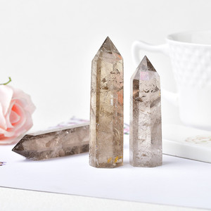 Punte di Cristallo Premium all'Ingrosso, Pietre Curative, <span class=keywords><strong>Torre</strong></span> di Cristallo di Quarzo Fumé per Decorazione - Product Image 4
