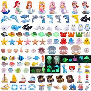 Figurines miniatures mignonnes en résine d'animaux marins, cadeaux de la Fée des Dents, récompenses pour les étapes importantes des enfants, incitations pour l'apprentissage de la propreté, vente en gros - Product Image 1