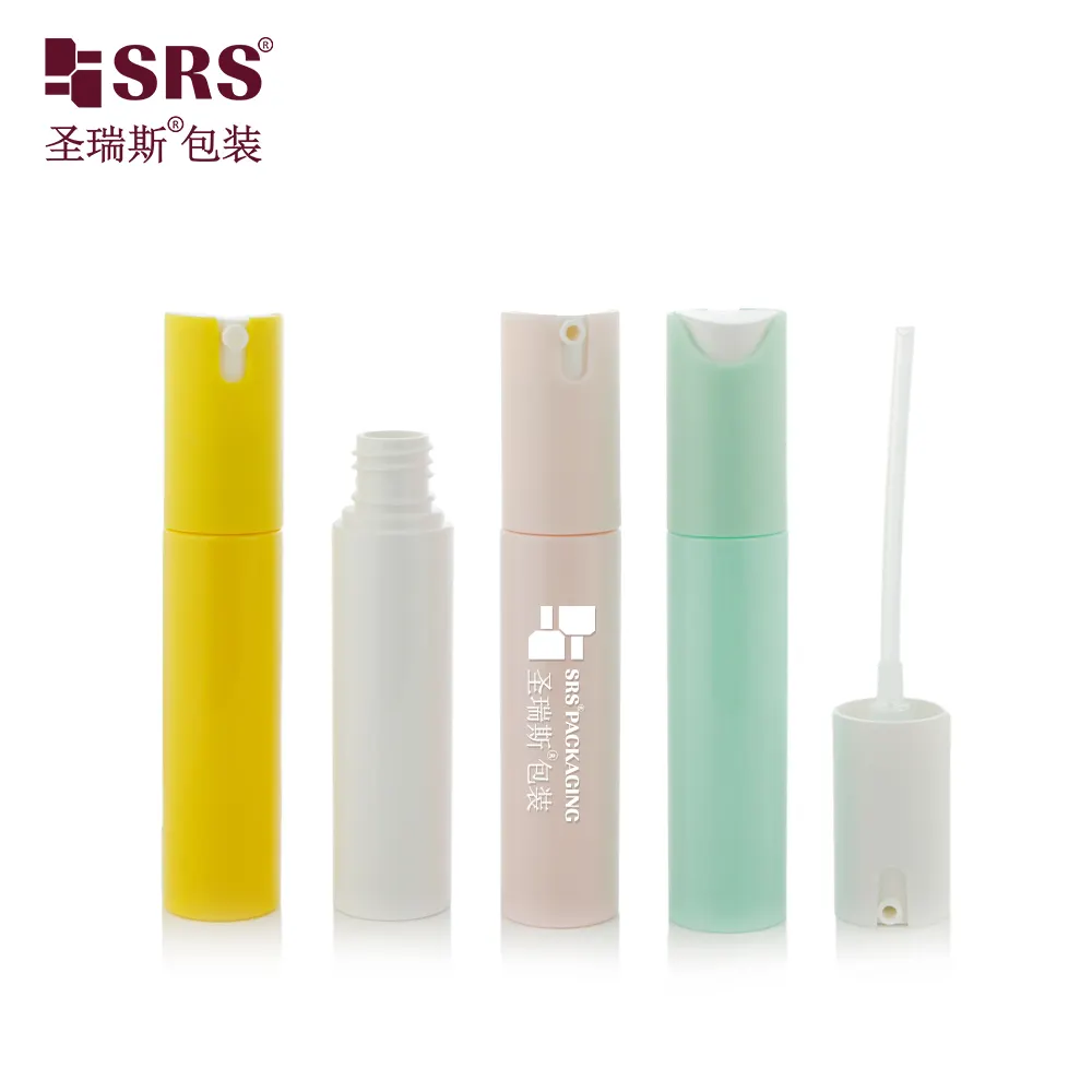 향수 노란색 스프레이 병 30ml PET 플라스틱 병 에어리스 병 로션 펌프 또는 분무기 펌프