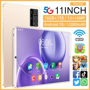 Tablette Éducative Pro 14 11 Pouces 16 Go + 1 To 108 MP 8000 mAh 5G Double SIM + TF pour Étudiants et Écoles, Nouveau Modèle MTK Wi-Fi Global - Product Image 1