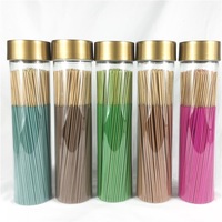 Bâtons d'encens en bambou colorés de 200 g, parfum jasmin, rose, thé vert, lavande, désodorisant naturel pour la maison
