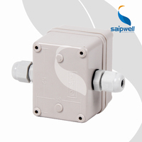 Boîtiers de jonction électriques étanches Saipwell IP66 en plastique ABS/PC pour extérieur, norme NEMA 4X, 65*95*55mm